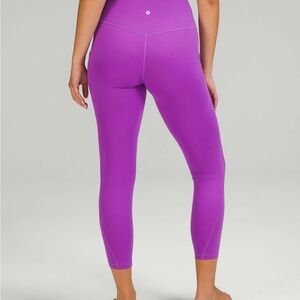 Lululemon Align Purple High-Waisted Leggings no pockets size 12